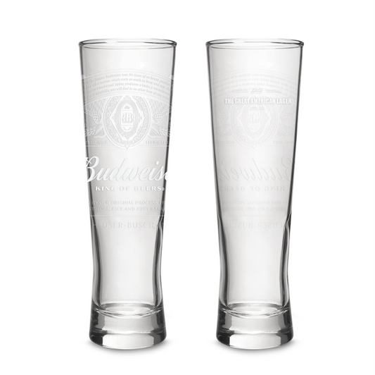 Two Pack Vasos Budweiser de 330ml